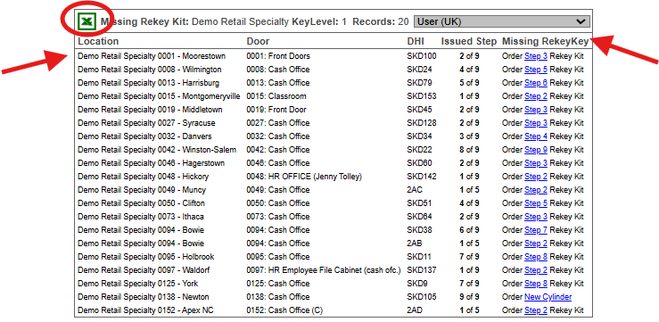 Rekey Bitmap Do you have a rekey kit analysis report?